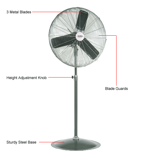 Oscillating Pedestal Fan 24" Diameter